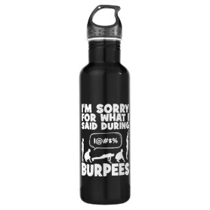 Garrafa BURPEES - Engraçado Workout Novelty