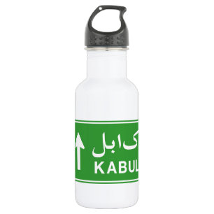 Garrafa Cabul, Afeganistão - Sinal de Estrada de Trânsit