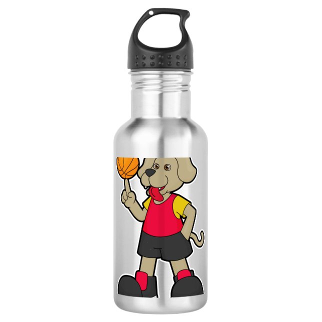 Garrafa Cachorro como jogador de basquetebol (Frente)