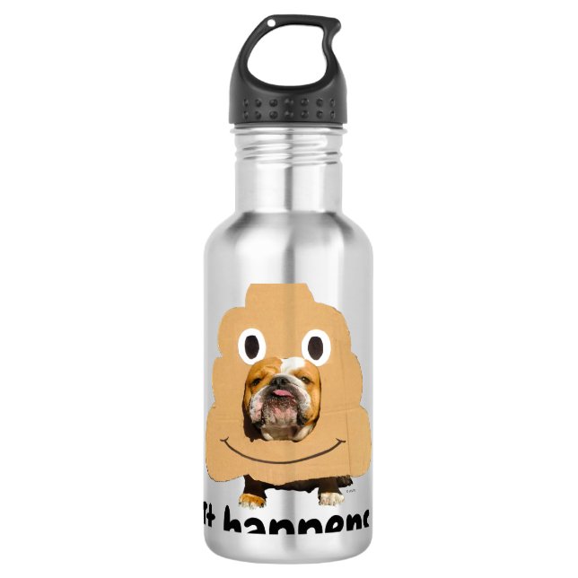 Garrafa Cachorro no cocô Emoji Costume (Frente)