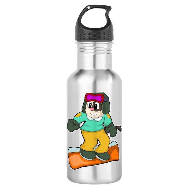 Garrafa Cachorro no Snowboard Sports (Frente)