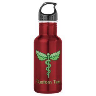 Garrafa Caduco com folhas
