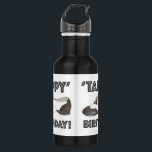 Garrafa Calçado de Professora da Dança Negra Negra de Aniv<br><div class="desc">Design de garrafa d'água apresenta uma ilustração original de um calçado clássico de dança do estilo oxford preto-e-branco,  com TAPPY BIRTHDAY em uma fonte divertida. Não vê o que está procurando? Precisa de ajuda para a personalização? Clique em "contate este designer" para criar algo apenas para você!</div>
