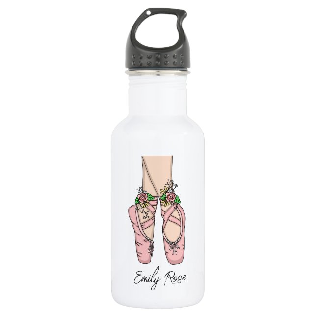 Garrafa Calçados cor-de-rosa personalizados (Frente)