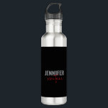 Garrafa Calliografia - Placa Elegante Adicionar Nome Própr<br><div class="desc">Procurando uma bela caligrafia com uma letra estética? Este design simples e atraente é para você. Este produto, especialmente concebido para o uso do casamento e do nome da família, impressiona imediatamente aqueles que o veem. A design fina e saborosa refletirá imediatamente a qualidade da sua relação e da sua...</div>