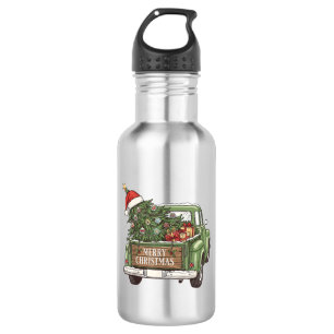 Garrafa Caminhão de Natal Vintage Feliz Natal Homens Mulhe