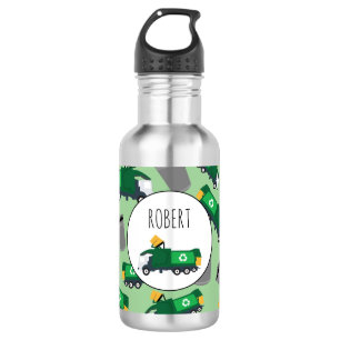 Garrafa Caminhão de Reciclagem de Lixo Nome de Meninos