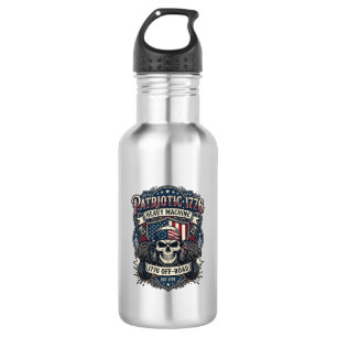 Garrafa Caminhão Monstro Patriótico 1776 Crânio Off Road P