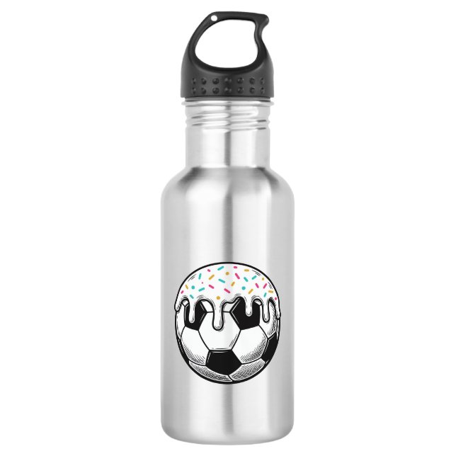 Garrafa Camisa de Bola de Futebol com Glacê Pingando Vinta (Frente)