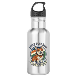 Garrafa Camisa de Cachorro Corgi Engravamento Vintage Dive