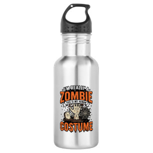 Garrafa Camisa de Halloween de Fantasia de Zumbi Vintage D