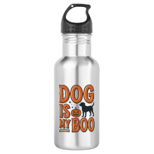 Garrafa Camisa de Halloween Vintage Dog Is My Boo Design_1