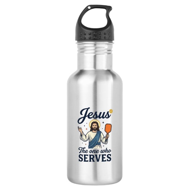 Garrafa Camisa de Jesus Pickleball O Que Serve (Frente)