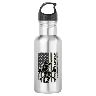Garrafa Camisa de luta vintage do bombeiro com design de b