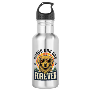 Garrafa Camisa de Papai de Cachorro Vintage Golden Retriev