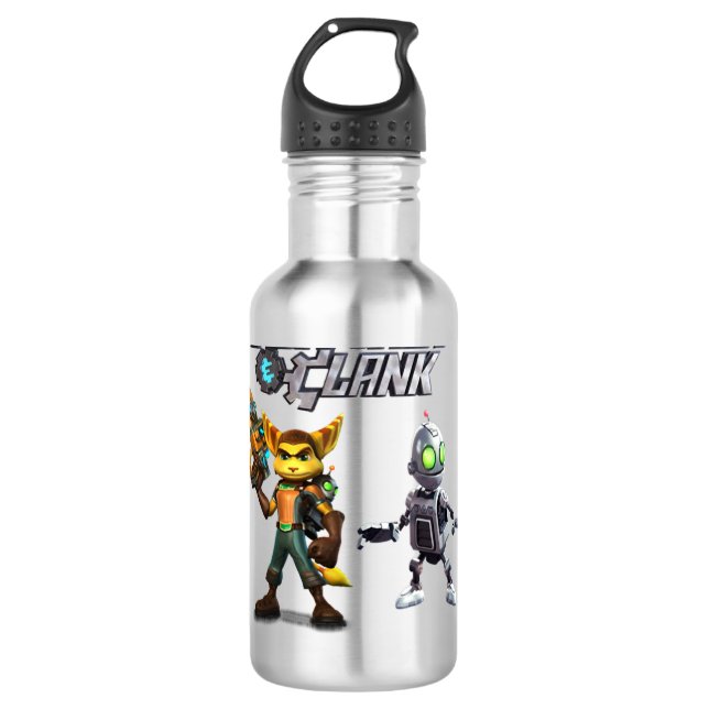 Garrafa Camisa T Clássica Ratchet e Clank (Frente)