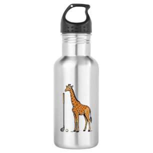 Garrafa Camisa Vintage Giraffe Golf Vector Gravura Desi