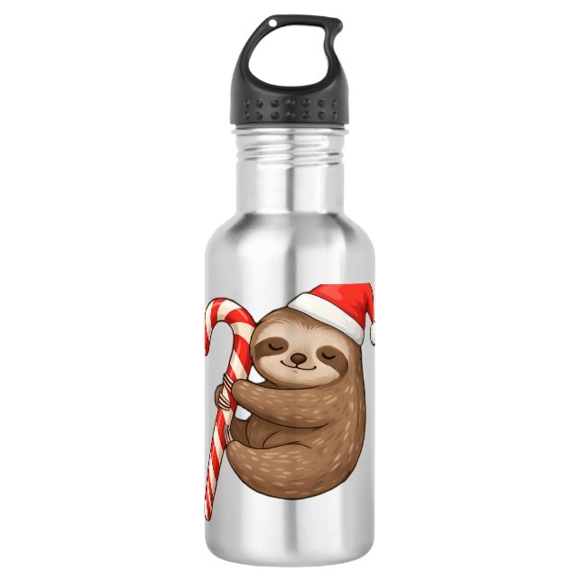 Garrafa Camiseta Clássica de Abraço da Lama de Natal (Frente)