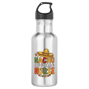 Garrafa Camiseta Nacho Average Nurse Cinco De Mayo Design_
