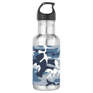 Garrafa Camuflagem Azul de Neve de Inverno, Militar, Exérc