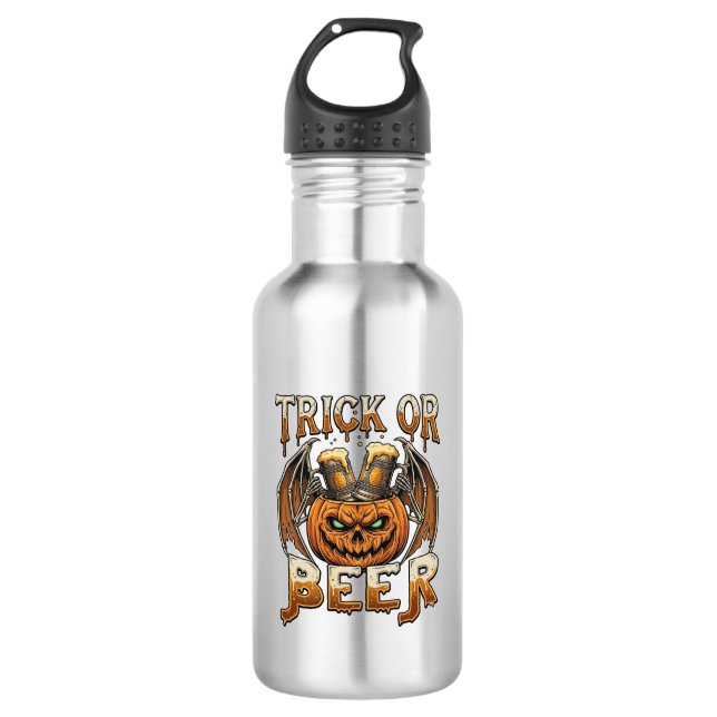 Garrafa Caneca de Abobora de Halloween de Ossos de Asas Ce (Frente)