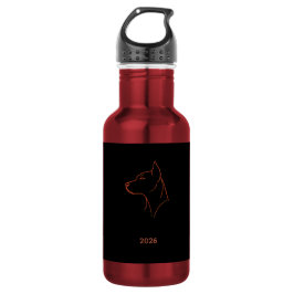 Garrafa Caneca de arte de linha minimalista personalizada