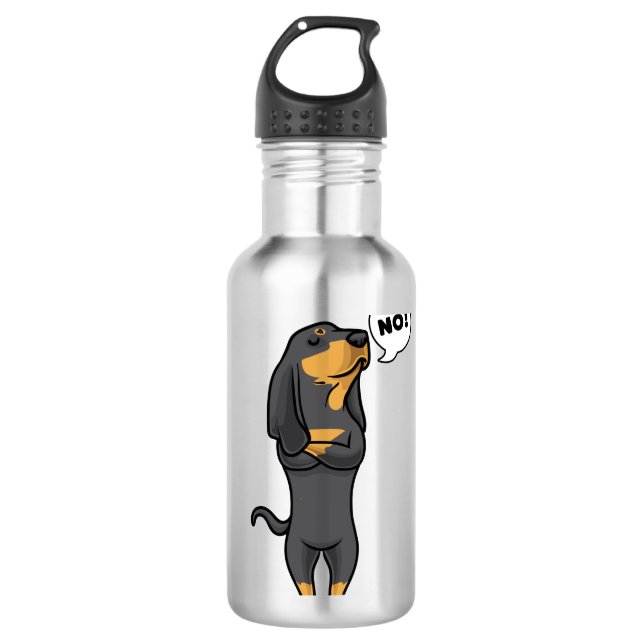 Garrafa Cão-de-bico-preto-e-bronco (Frente)