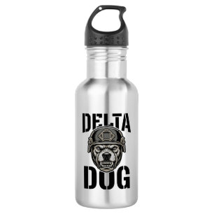 Garrafa Capacete Bulldog Delta Dog Design de Gravura Vinta