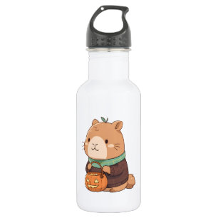 Garrafa Capivara de Suéter de Abóbora Aconchegante Folhas 