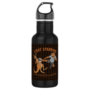 Garrafa Capivara Engraçada vs Canguru Sparring Leve MMA Me