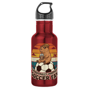 Garrafa Capivara Fã de Futebol Profissionalmente Despreocu