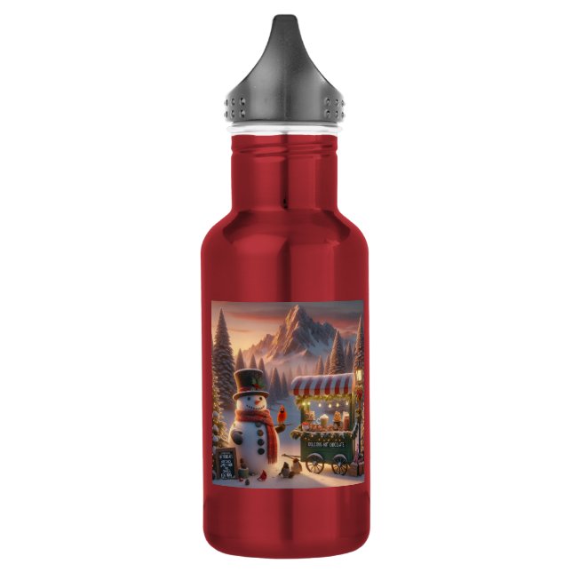 Garrafa Carrinho de Chocolate Quente de Snowman na Wonderl (Esquerda)
