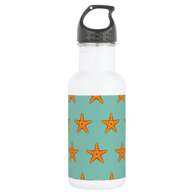 Garrafa Cartografia de Starfish Laranja-Corte (Frente)