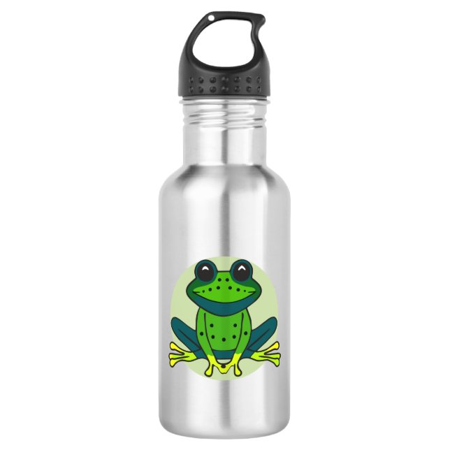 Garrafa Cartoon de Sapo Verde (Frente)