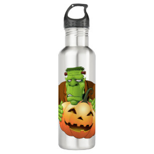 Garrafa Cartoon Frankenstein Monster com Pumpkin