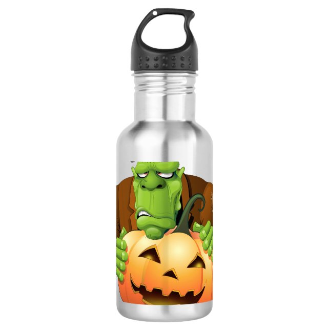Garrafa Cartoon Frankenstein Monster com Pumpkin (Frente)