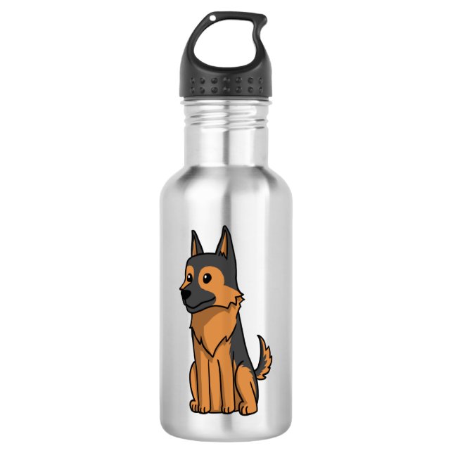 Garrafa Cartoon german shepherd (Frente)