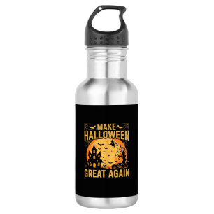 Garrafa Casa Assombrada Halloween Ótimo Novamente Abóbora