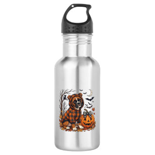 Garrafa Casaco com Capuz Xadrez de Cachorro Boxer Hallowee