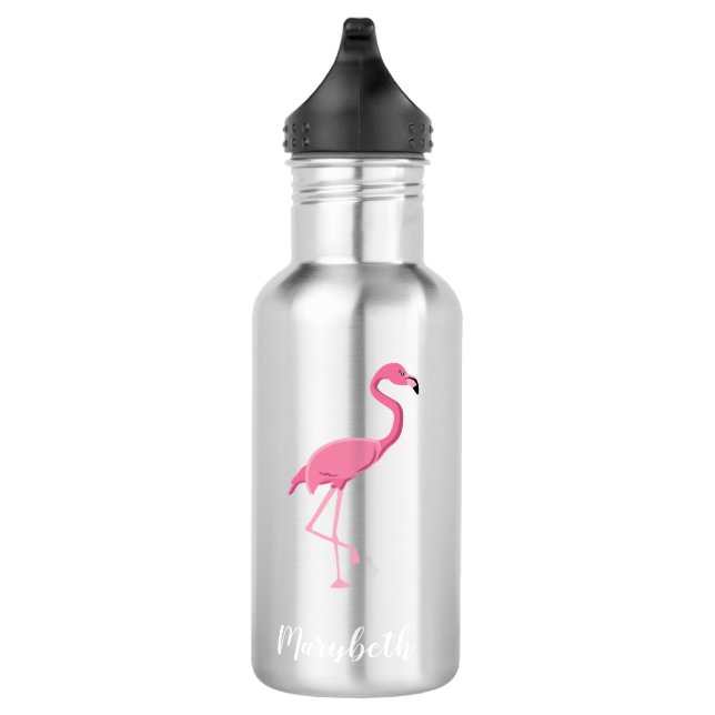 Garrafa Casamento Pink Flamingo Personalizado de Bridesmai (Direita)