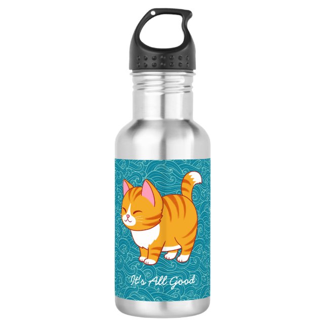 Garrafa Cat Feliz Personalizado (Frente)