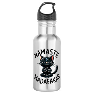 Garrafa Cat Yoga Pose - Namaste Madafakas