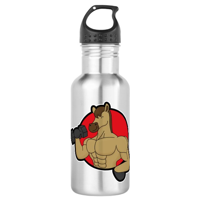 Garrafa Cavalo como Criador de Crimes com Dumbbell (Frente)