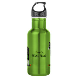 Garrafa Cavalo Negro e Branco Sobreposto