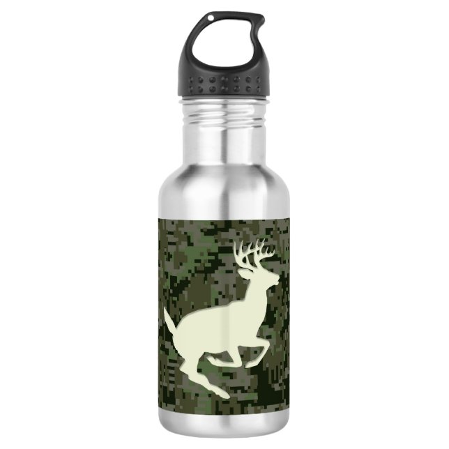 Garrafa Cervos profundos de Camo da camuflagem de Digitas (Frente)