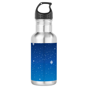 Garrafa Céu Azul Profundo da Noite Estrelada