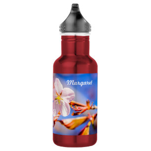 Garrafa Céu Azul Rosa Sakura Flor