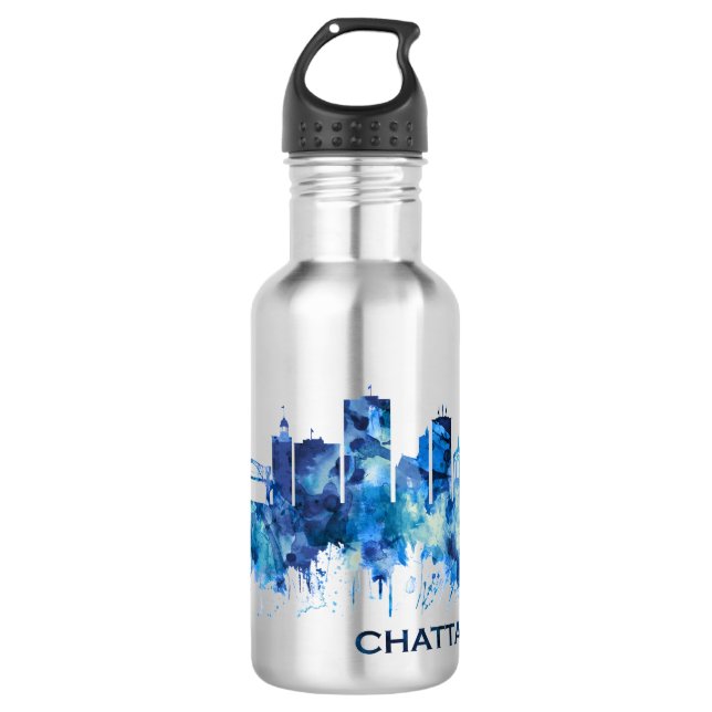 Garrafa Chattanooga Tennessee Skyline Blue (Frente)
