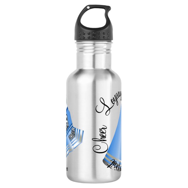 Garrafa Cheerleader azul (Frente)