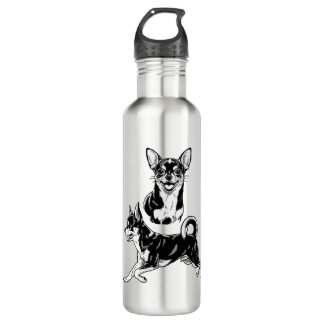 Garrafa Chihuahua Lover's Delight Dynamic Duo in Black